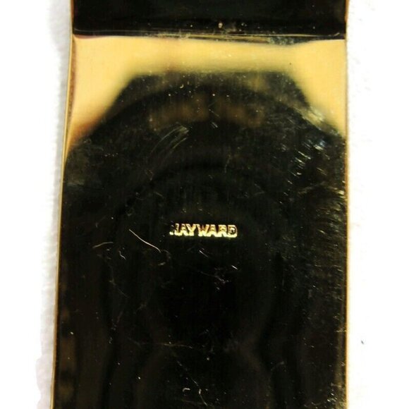 Vintage Hayward Gold Tone Money Clip Engravable Men Wallet ID - Picture 8 of 9